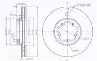 FREN DISKI ON (A.ÇEKER) 300MM (FORD: TRANSIT V347 2.4 TDCİ 06-14)