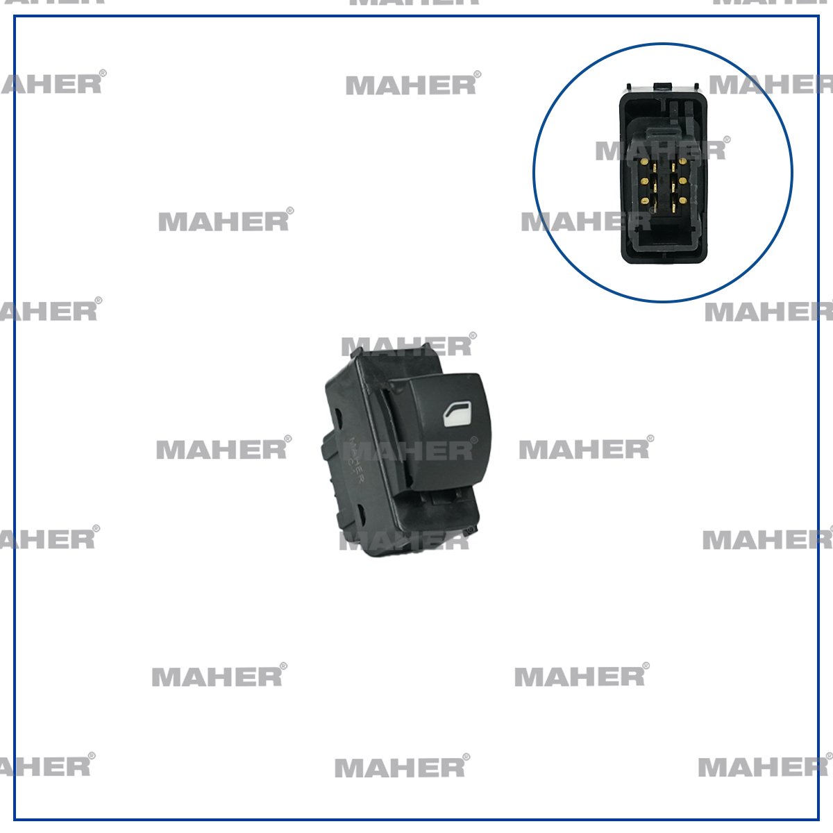 DÜĞME CAM AÇMA 207 / PARTNER TEPEE / BERLINGO KOMBİ (TEKLİ) SAĞ 6 PİN