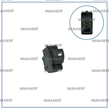 DÜĞME CAM AÇMA 207 / PARTNER TEPEE / BERLINGO KOMBİ (TEKLİ) SAĞ 6 PİN