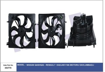 FAN MOTORU+DAVLUMBAZ KADJAR-QUASHAI II-1.5DCI-1.6DCI-1.6DCI 4x4 15=>