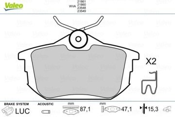 Arka Balata Carısma Colt 1.3-1.5 Volvo S40 1.6-1.8-2.0-2.0T V40 (95-04)