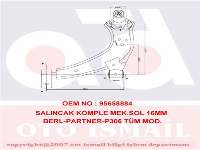 SALINCAK KOMPLE MEK.SOL 16MM BERLINGO-PARTNER-P306 TÜM MOD.