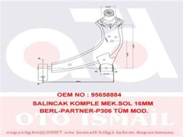 SALINCAK KOMPLE MEK.SOL 16MM BERLINGO-PARTNER-P306 TÜM MOD.