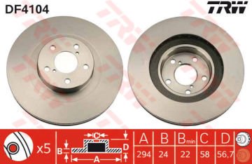 ÖN FREN AYNASI SUBARU FORESTER (01->08=>13=> IMPREZA (20-12=) LEGACY OUTBACK ( 294X5DL
