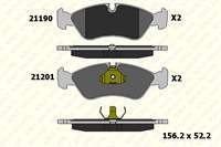 ON FREN BALATASI ASTRA F 92>98 VECTRA A 89> 95 VECTRA B 96> 02