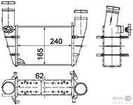 TURBO RADYATORU (INTERCOOLER) PASSAT A4 A6 1.8T 1.9TDI 00>05