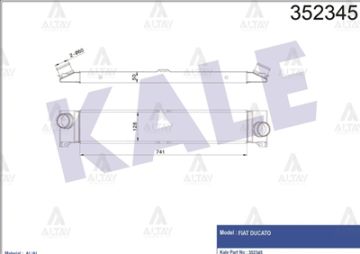 TURBO RADYATÖRÜ (INTERCOOLER) DUCATO III 06-14 / BOXER III 06-14 2.2 HDI / JUMPER III 06-14 2.2 HDI / DUCATO IV 14=> / 2.0 JTD-2.3 JTD-3.0 JTD