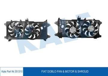 FAN MOTORU DAVLUMBAZLI FIAT DOBLO 1.3 MJET 03=> 1.9JTD 01=> EURO III (ÇİFT MOTORLU) (AC) (KLİMALI)