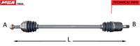 AKS KOMPLE SAG - ( HONDA: JAZZ - CITY 02>08 )  (26×25×897mm)