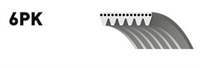 V Kayış Kanallı (6Pk2225)( Ford : Mondeo Duratech 00-07 ) ( Vw: T4 2.5 95-03 / Chevrolet : Captıva C140 )