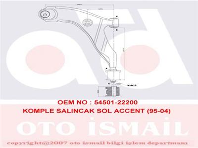 KOMPLE SALINCAK SOL ACCENT (95-04)