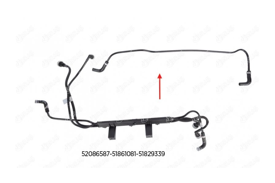 YAKIT BORUSU BRAKET HARİÇ EURO 5 DOBLO 1.3 D Multijet 10=>