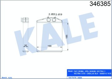 KALORİFER RADYATÖRÜ VECTRA C 02>SIGNUM 03> (Z18XER) (185x169)
