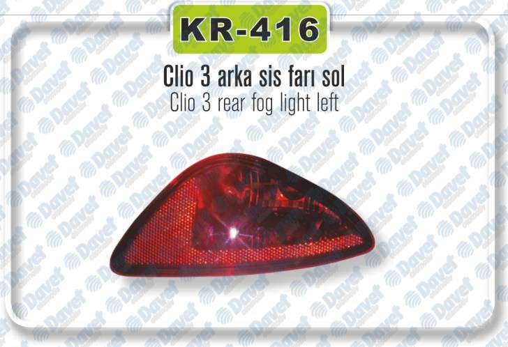 ARKA SIS LAMBASI SOL CLIO III