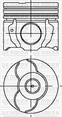 PISTON SEGMAN STD COROLLA 1.4 D4D 1 ND-TV 02-> 73.00 MM