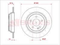Fren Dıskı Arka V-Class W447 14> Vıto W447 14>