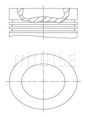 PİSTON+SEGMAN CRAFTER-AMAROK-PASSAT (81mm)(CKUB-CKTB-CFFA-CFFB-CFGB-CFGC-CNFA-CNFB)(STD)