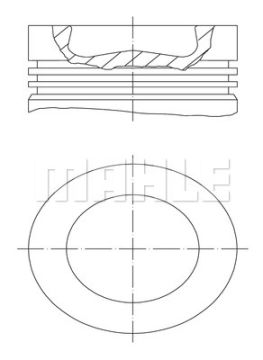 PİSTON+SEGMAN CRAFTER-AMAROK-PASSAT (81mm)(CKUB-CKTB-CFFA-CFFB-CFGB-CFGC-CNFA-CNFB)(STD)