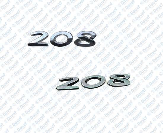 BAGAJ KAPAK YAZISI - 208 - PEUGEOT 208 12-19