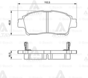 FREN BALATA YARIS  99-05 1.3-1.5 ÖN