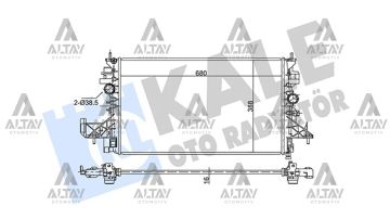 RADYATÖR SU ASTRA K 16 => / B14XE M-T BRAZING