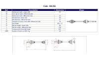 Aks Abs Lı Sag (Peugeot: 206 1,6Hdı 2,0Hdı 04-)
