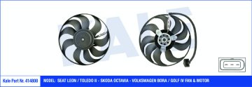 FAN MOTORU DAVLUMBAZLI SEAT LEON-TOLEDO II-SKODA OCTAVIA-VW BORA-GOLF IV (100-60W-292mm)
