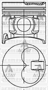 PİSTON SEGMANLI B-2500 ÇELİK TURBO STD