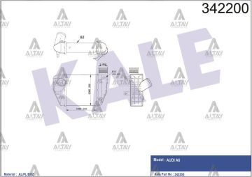 TURBO RADYATÖRÜ (INTERCOOLER) A6 04-11 BPJ-BYK-BLB-BRE 2.0 TFSİ-2.0 TDI BRAZING
