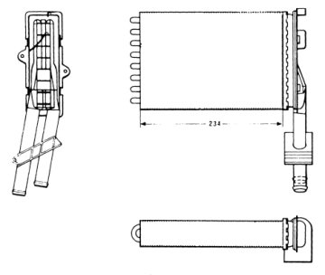 KALORİFER RADYATÖRÜ R21 OPTIMA-CNCRD (AC+KLİMASIZ) (234x157x42) (2 SIRA AL+PL SİSTEM)