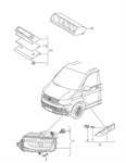 CAMURLUK SINYALI SAG TRANSPORTER T7 16> KROMLU