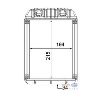 Kalorifer Radyatörü Touareg-Q7-Cayenne (215X194X34) (8Fh351316201/8Fh351315351)