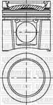 Pıston+Segman 102,00Mm Std Komple Mercedes Atego 1518-2124/Axor 1824-2524-2529-3029-3229 / Om904La-Om906La Euro4