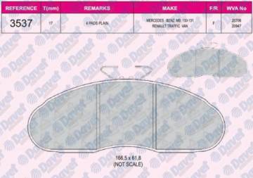 FREN BALATASI ON WVA20706 MB W130 W131 82->