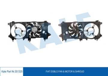FAN MOTORU DAVLUMBAZLI FIAT DOBLO 1.3 MJET 03=> 1.9JTD 01=> EURO III (TEK MOTORLU) (KLİMASIZ)