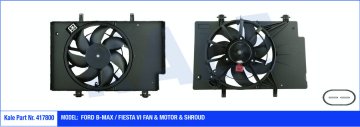 FAN MOTORU DAVLUMBAZLI FIESTA VI 1.4-1.4TDCI-1.5TDCI-1.6TDCI 08>BMAX-1.5TDCI-1.6TDCI AC-(380W-345mm)