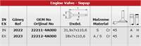 SUBAP EMME+EKSOZ IN-8 EX-8 STAREX 2.5 CRDI 16V-KIA SORENTO TEK TIRNAK D4CB