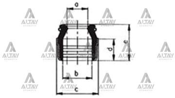 SUPAP LASTİĞİ DKS M131 / TEMPRA / PALIO / PARTNER / 8mm (8x10,8x14,2x6,2x10)