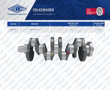 KRANK GOLF IV-BORA 1.6 AKL MOTOR