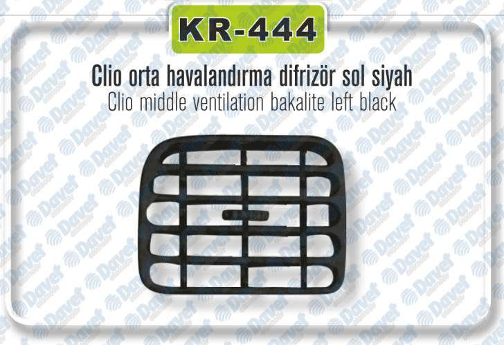 HAVALANDIRMA DIFIZOR SOL SIYAH ORTA CLIO