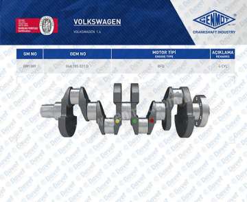 Krank Volksvagen 1.6 Bfq Motor
