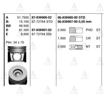 SEGMAN BT-50 06-11 050