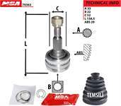 Aks Kafası Dıs Abslı ( Opel : Vectra B 1.6 16V 95-03 ) 22×33×52