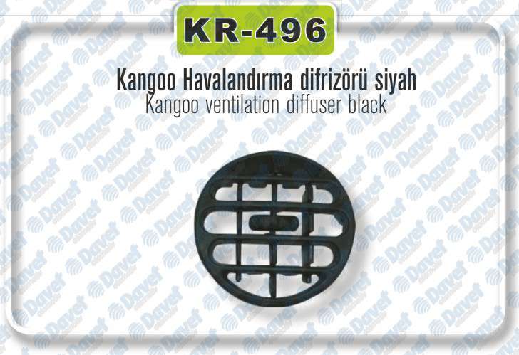 ORTA HAVALANDIRMA DIFRIZORU KANGOO (SIYAH)