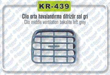 HAVALANDIRMA DIFRIZORU SOL GRI ORTA RENAULT CLIO