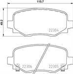 FREN BALATA ARKA-(FIAT : 500×2017> / JEEP : RENEGADE 1.4 MTJ 2014> / )