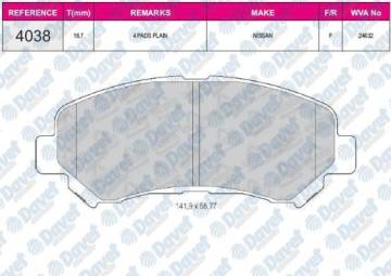 ON FREN BALATASI NISSAN QASHQAI 2007 2012 X TRAIL 2008 2011 RENAULT KALEOS 2.0 DCI
