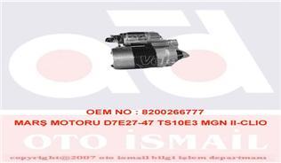 MARŞ MOTORU D7E27-47 TS10E3 MGN II-CLIO II-KNG-LGN II-LOGAN-SCENIC II 1.4-1.6 16V