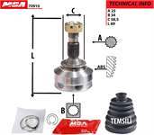 AKS KAFASI DIS SAG/SOL - ( CITROEN: C5I C5II DV6 1.6HDI EW7A EW7J4 EW10A )