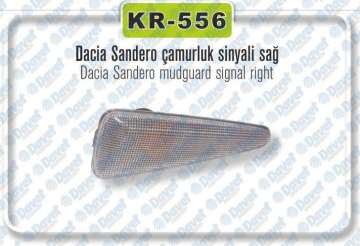 CAMURLUK YAN SINYAL LAMBASI SAG RENAULT CLIO DACIA SANDERO 09>